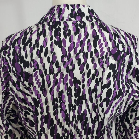 Cato Jacket size Large Purple Collared Blazer - Picture 5 of 8